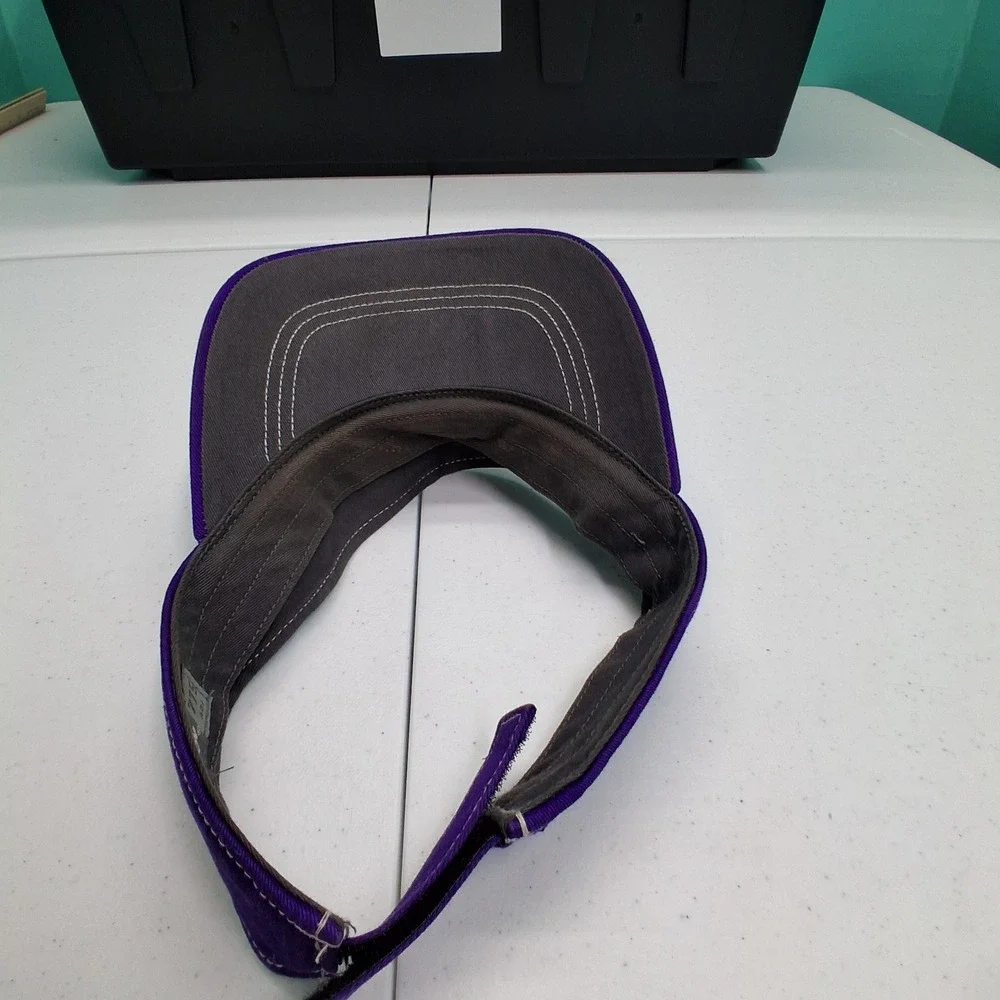 Thunder Softball Visor OSFM Purple Grey Athletic Sporty Headwear